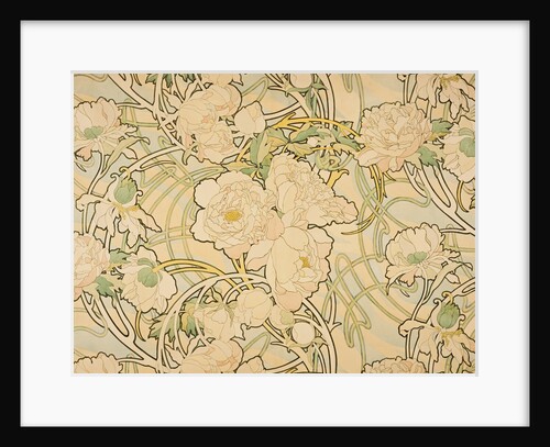 Peonies by Alphonse Mucha